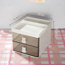 idrop [ 2 LAYER ] Desktop Table Drawer Storage Box for Stationary and Makeup / Kotak Meja Rak Penyimpanan Untuk Alat Tulis & Alat Solek / 塑料双层抽屉桌面收纳格