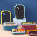 idrop [ 1200ml ] Double Layer SUS304 Stainless Steel Lunch Box / Bekas Makanan 2 lapis / 双层不锈钢带格饭盒 (304) [ FREE SPOON ]