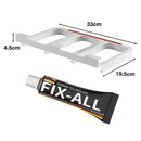 idrop Transparent Seal Tight Leakproof Food Grain Storage Container and Sliding Mount Holder [ 0.9L / 2.4L ]