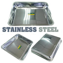 idrop STAINLESS STEEL Food Serving Tray [ 44cm x 34cm ]