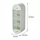 idrop Wall Mounted Vertical Seasoning Storage Box 5-Grid / Bekas Penyimpanan Perempah / (强力胶)5012
