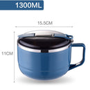 idrop Stainless Steel Heat Insulated Food Storage Eating Cup with Lid Cover [ SUS304 ]