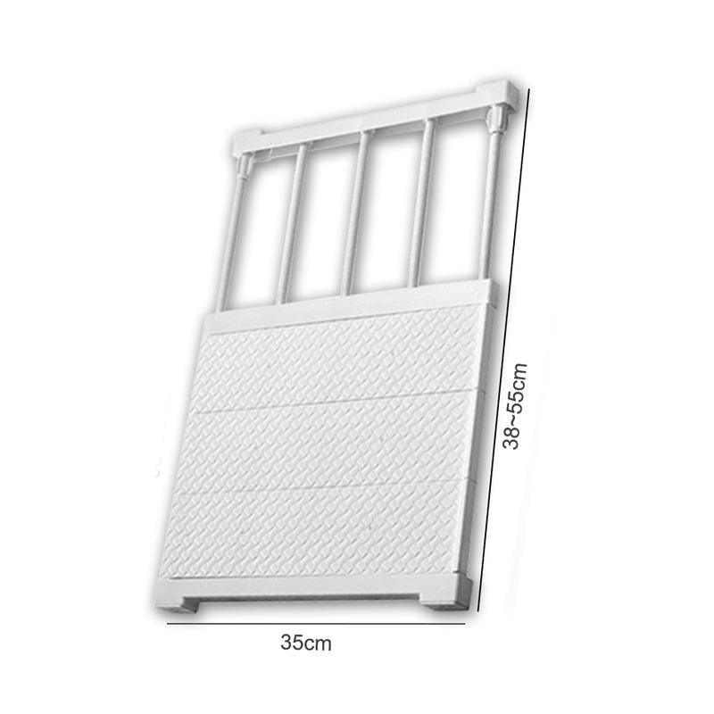 idrop Multifunction Wardrobe Cabinet Adjustable Length Storage Shelf Rack