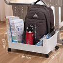 idrop Portable Movable School Book & Bag Storage Box / Kotak Mudah Alih Penyimpanan Buku Sekolah & Beg / 书包书本收纳箱带轮子小号(塑料)
