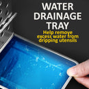 idrop Kitchen Chopstick & Utensil Tableware Storage Drain Rack SUS304 Stainless Steel / Rak Keluli Tahan Karat Untuk Sudu garpu dan Penyepit Makanan / 304 精美加厚多用厨房筷笼方形套装