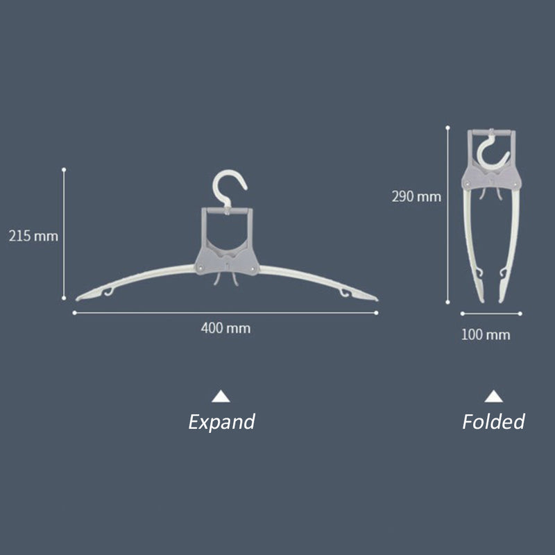 idrop [ 7 Hanger ] Multifunction Foldable Clothes Hanger / Tempat Sangkut Baju Pelbagai Guna Boleh Lipat / 7连衣架多用