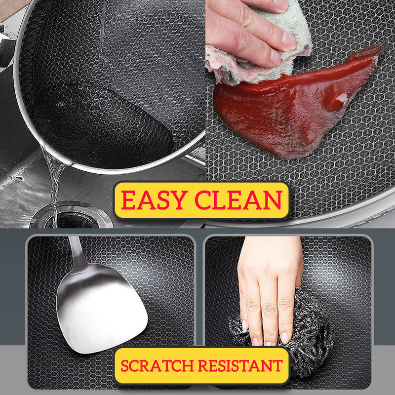 idrop [ 32CM / 34CM ] Stainless Steel SUS316 Frying Cooking Cook Wok with Glass Lid Cover / Kuali Masak Keluli Tahan Karat Bersama Penutup Kaca / 32CM 34CM不锈钢SUS316煎炒炒锅带玻璃盖