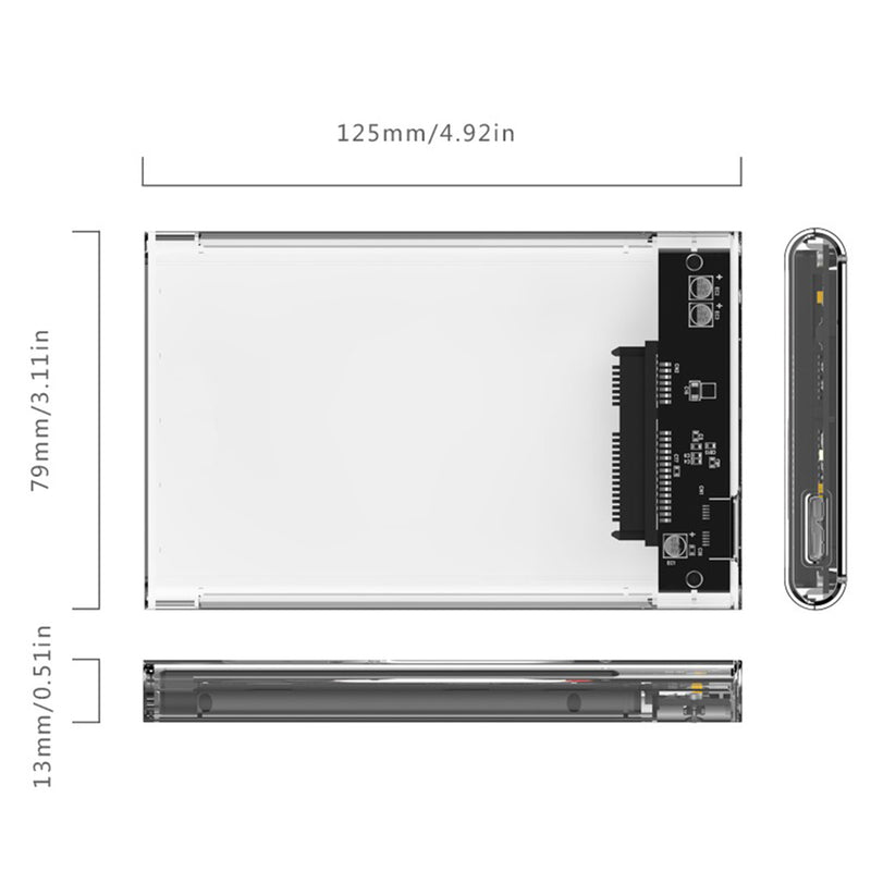 idrop 2.5 Inch Hard Drive Enclosure USB3.0 (Hard Drive Disk is not included) / Bekas Cakera Padat / 2.5寸硬盘盒USB3.0