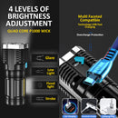 idrop USB Charge Flashlight 4-Core Rechargeable Flash Light / Lampu Suluh USB / 4核充电手电筒