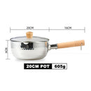 idrop [ 20CM ] 430 Stainless Steel Cooking Pot with 304 Steamer layer & Glass Lid Pot / Periuk Memasak dan Stim / 430不锈钢三层雪平锅