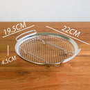 idrop [ 21CM ] Stainless Steel Double Ear Round Mesh Steam Basket / Jaring Masak Stim / 21CM不锈钢双耳圆形网篮