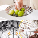 idrop [ 19CM ] Folding Retractable Food Steamer Plate