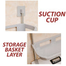 idrop [ 3 LAYER ] Multilayer Bathroom Toilet Toiletry Storage Shelf Rack