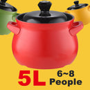 idrop [ 3.8L / 5L ] Ceramic Casserole Cooking Pot with Lid Cover