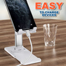 idrop Smartphone & Tablet Lifting Folding Desktop Bracket / Pemegang Alat Peranti Telefon Pintar / 智能手机和平板电脑升降折叠桌面支架
