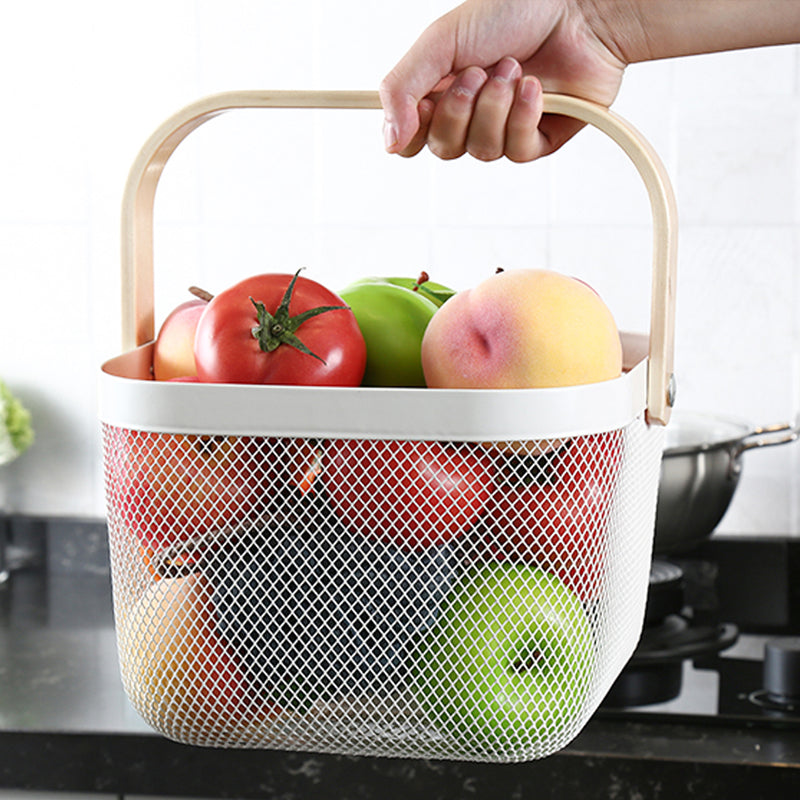 idrop Fruit Vegetable and Household Item Storage Iron Mesh Basket