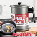 idrop 1.7L Stainless Steel Kitchen Oil Pot Filter Cup