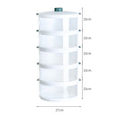 idrop [ 5 LAYER ] Multilayer Stackable Heat Insulation Food Meal Dish Storage