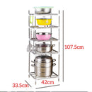 idrop 5 LAYER Tier Aluminium Household Storage Rack Shelf for [ Living Room / Kitchen / Bathroom ]