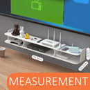 idrop [ 2 LAYER ] Wall Mounted Wall Set-Top Box TV Router and Player Set Storage Shelf Rack