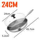 idrop [ 24CM - 30CM ] Inner Honeycomb Nonstick Single Handle Frying Pan with Glass Lid Cover / Periuk Masak Tidak Lekat dengan Penutup Kaca / 24CM - 30CM 内蜂窝不粘单柄煎锅带玻璃盖盖 [ 24CM / 26CM / 28CM / 30CM ]