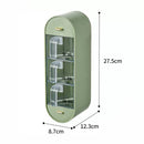 idrop Wall Mounted Vertical Seasoning Storage Box 5-Grid / Bekas Penyimpanan Perempah / (强力胶)5012