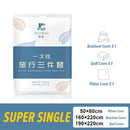 idrop Travel Disposable Bed Sheet / Quilt / Pillow Cover Non-Woven Fabric [ Super Single / Queen / King / Super King ] / Kain Cadar Dan Pembalut Tilam Selimut & Bantal Pakai Buang / 旅行一次性床单/被子/枕套无纺布【超单人/大床/大床/超大床】
