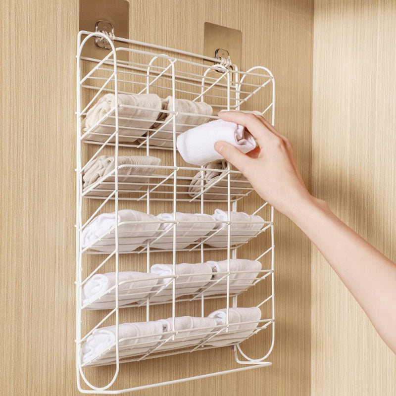 idrop [ 18 Grid ] Sock & Underwear Storage Rack / Rak Penyimpanan Stokin & Seluar Dalam / 18格袜子架(袜 子收纳架)(铁艺壁挂篮 )