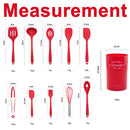 idrop 230°C Heat Resistant Kitchen Food Grade Cooking Silicone Utensils Cookware Kitchenware Set