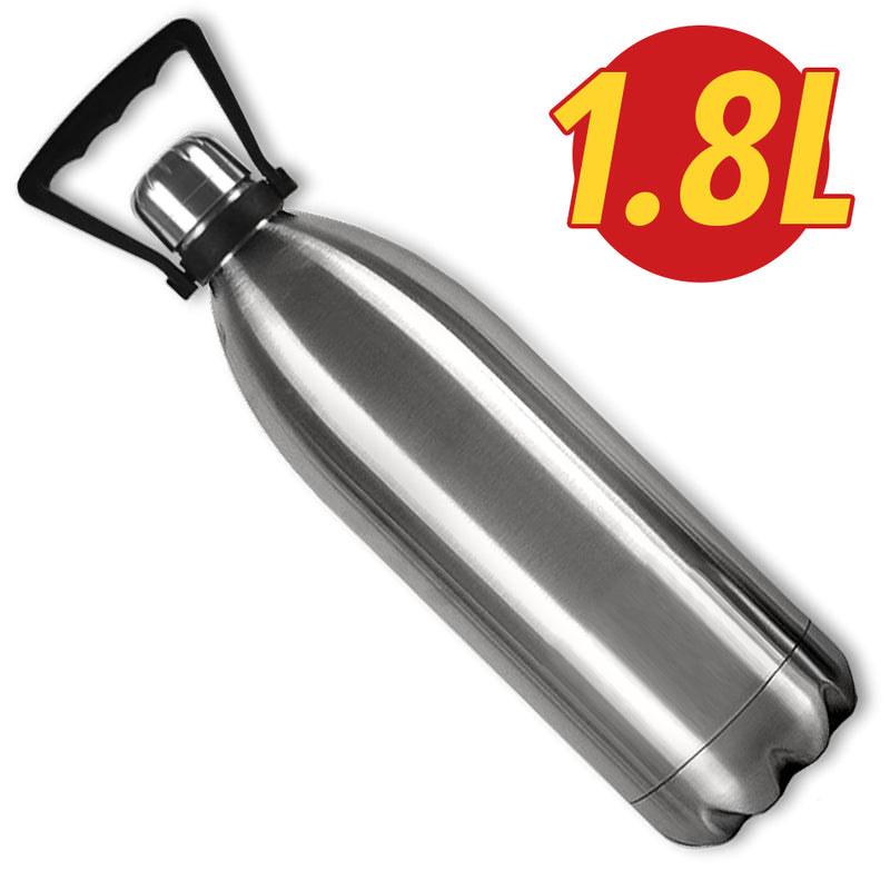 idrop [ 1L / 1.5L / 1.8L ] Full Stainless Steel Drinking Heat Insulation Water Bottle Flask with Handle / Botol Minuman Mudah Alih Keluli Tahan Karat / 全不锈钢带把手保温保温瓶