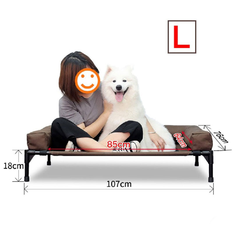 idrop Bolster Elevated Pet Dog Bed / Katil Tidur Anjing Haiwan Peliharaan / 高架宠物狗床