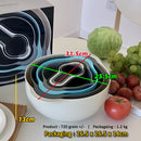 idrop [ 8PCS ] Kitchen Mixing Bowl Set Wash Bowl Mixer & Measuring Cups / Set Mangkuk Pembancuh Basuh & Set Cawan Penyukat / 8件套厨房搅拌碗套装碗搅拌器和量杯套装