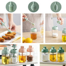 idrop [ 250ml ] Seasoning Honey & Oil Glass Jar Storage Cup