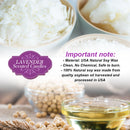 idrop LAVENDER Scented with Dried Flower Buds Candle / Lilin Lavender dengan Bunga kering Aromatherapy Lilin Wangi / 薰衣草干花蕾蜡烛