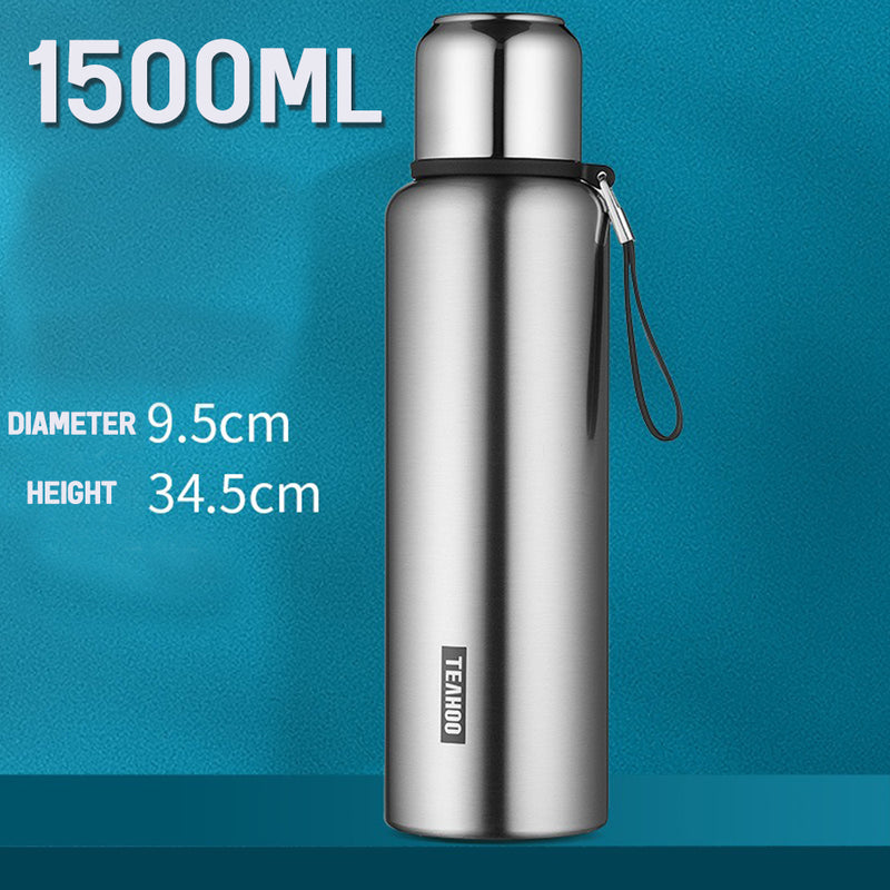 idrop [ 800ml / 1000ml / 1500ml ] Full Stainless Steel SUS316 Full Grade Vacuum Cup / Botol Minuman Keluli Tahan karat 316 Kedap Udara / 全钢316不锈钢保温杯食品级大号保温水壶男士泡茶杯刻字