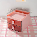 idrop [ 2 LAYER ] Desktop Table Drawer Storage Box for Stationary and Makeup / Kotak Meja Rak Penyimpanan Untuk Alat Tulis & Alat Solek / 塑料双层抽屉桌面收纳格
