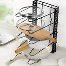 idrop Multilayer DIY Kitchen Pot Lid Cover and Kitchenware Holder Rack Shelf