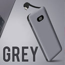 idrop D10 10000mAh Powerbank - 3 IN 1 Interchangeable Charging Adapter Head for [ Micro USB / Type-C / Apple Device ]