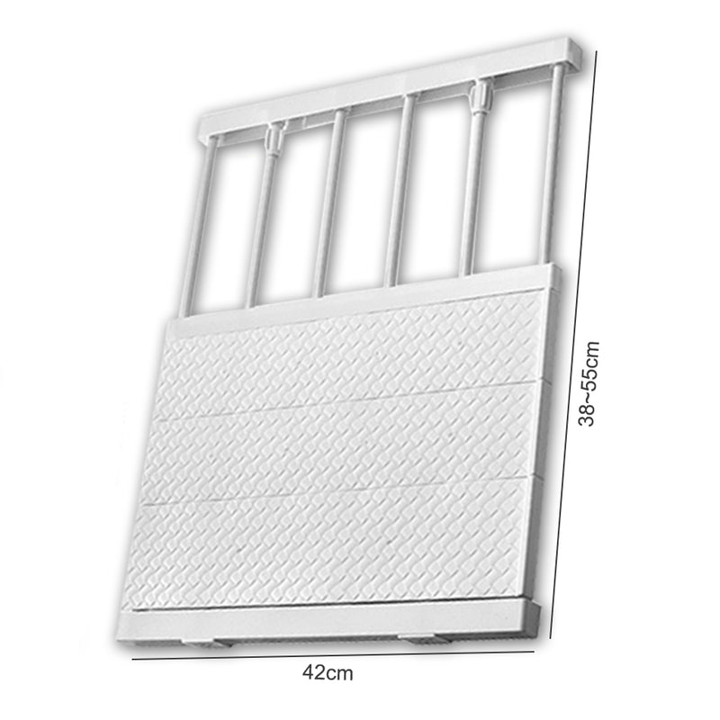 idrop Multifunction Wardrobe Cabinet Adjustable Length Storage Shelf Rack