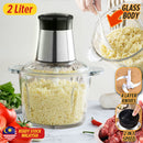 idrop [ 2 IN 1 ] 2 LITER Meat Grinder Blender with Glass Body & Stainless Steel Blade 220V-240V 50Hz [ 250W ] / 2in1 Mesin Pengisar Daging Badan Gelas / 带玻璃机身和不锈钢刀片的绞肉机搅拌机