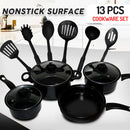 idrop [ 13pcs ] KITCHEN COOKWARE SET - Kitchenware Pot Pan and Utensils / Set Dapur Periuk Masak / 厨具锅盘和炊具套装