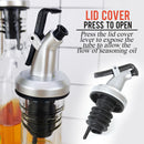 idrop Kitchen Oil & Seasoning Leak Proof Thick Glass Oiler Bottle Dispenser with Nozzle Mouth Piece [ 150ml / 180ml / 250ml / 500ml ]
