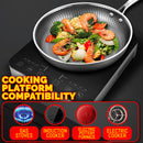 idrop 28/30CM Nonstick Stainless Steel Cooking Wok Frying Pan