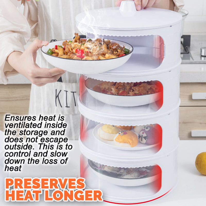 idrop 3 LAYER / 4 LAYER Multilayer Food Dish Storage Rack Protective Cover