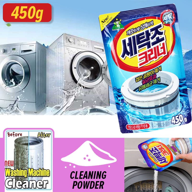 idrop [ 450g ] WASHING MACHINE CLEANER Cleaning Agent Powder