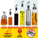 idrop Kitchen Oil & Seasoning Leak Proof Thick Glass Oiler Bottle Dispenser with Nozzle Mouth Piece [ 150ml / 180ml / 250ml / 500ml ]