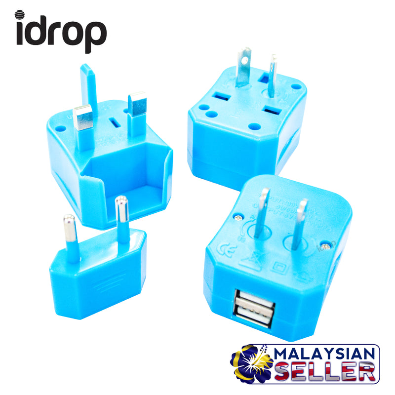 idrop Travel Adapter International Universal Power Converter Adapter Set Power Plug Wall Charger