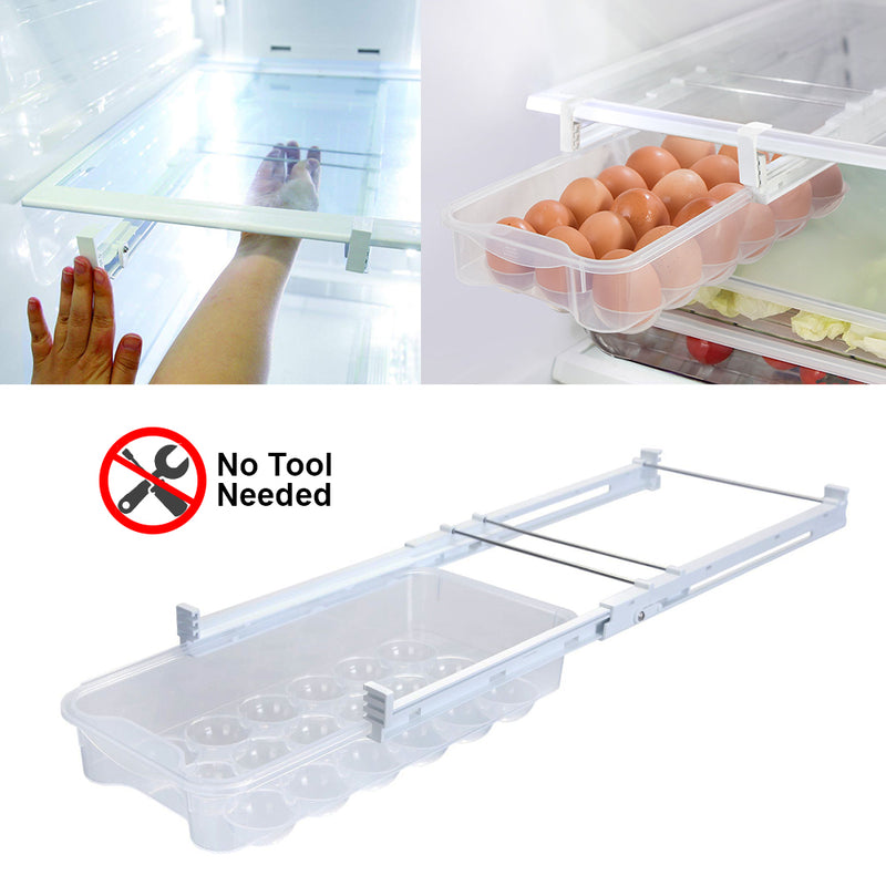 idrop Smart Design Refrigerator Adjustable Egg Drawer for Home Organizer