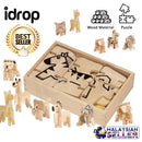 idrop Classics Animal Creation Wood Puzzle Set for Kids Children [BR-34653]
