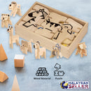 idrop Classics Animal Creation Wood Puzzle Set for Kids Children [BR-34653]